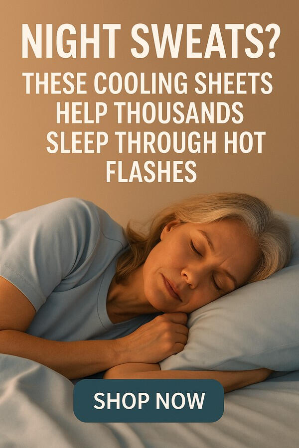 Best Cooling Sheets for Hot Sleepers – Our Top Picks for Summer 2025 A neatly made bed with white cooling sheets and soft lighting, overlaid with the text “Best Sheets for Hot Sleepers” in bold font.